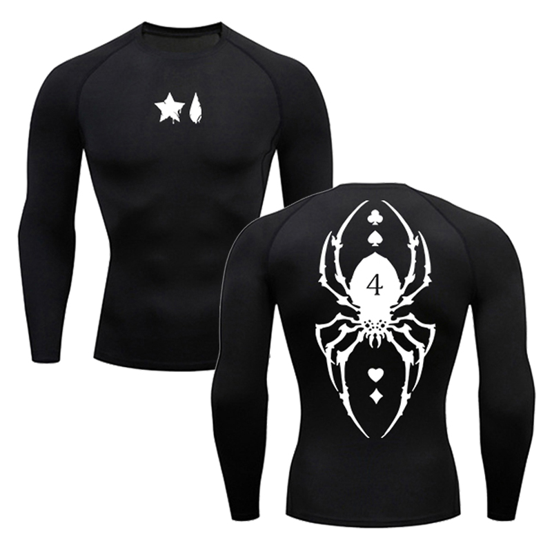 Spider Print Compression Shirt - Base Layer Top review and price