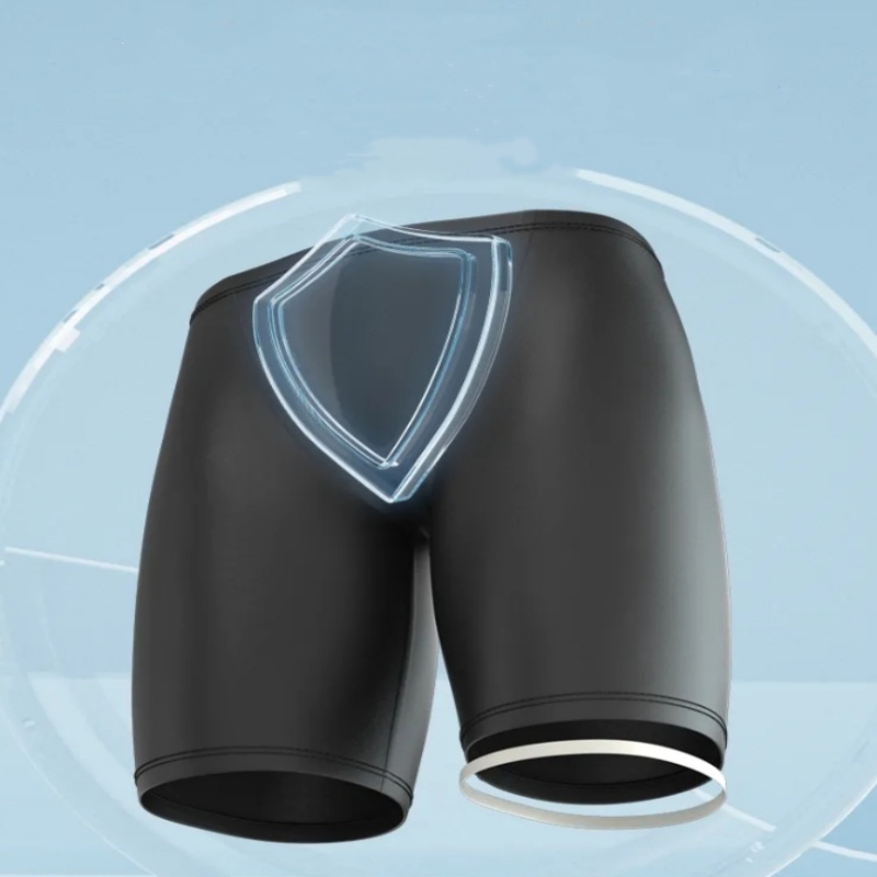 Men Boxers Shorts Silicone PU  - Pouch Boxer Pouch review and price
