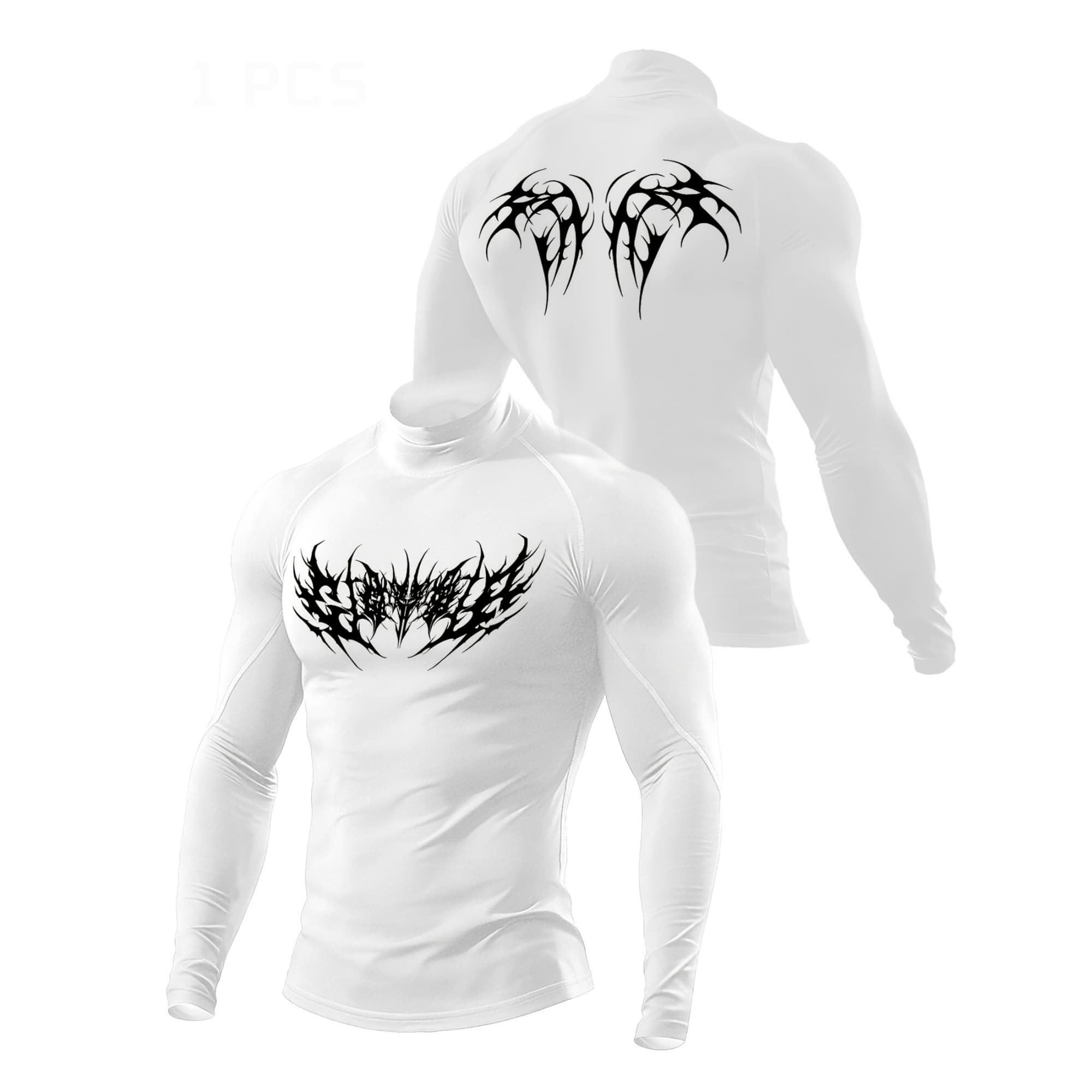 Punk Dark Abstract Thorn Lette - Base Layer Top review and price